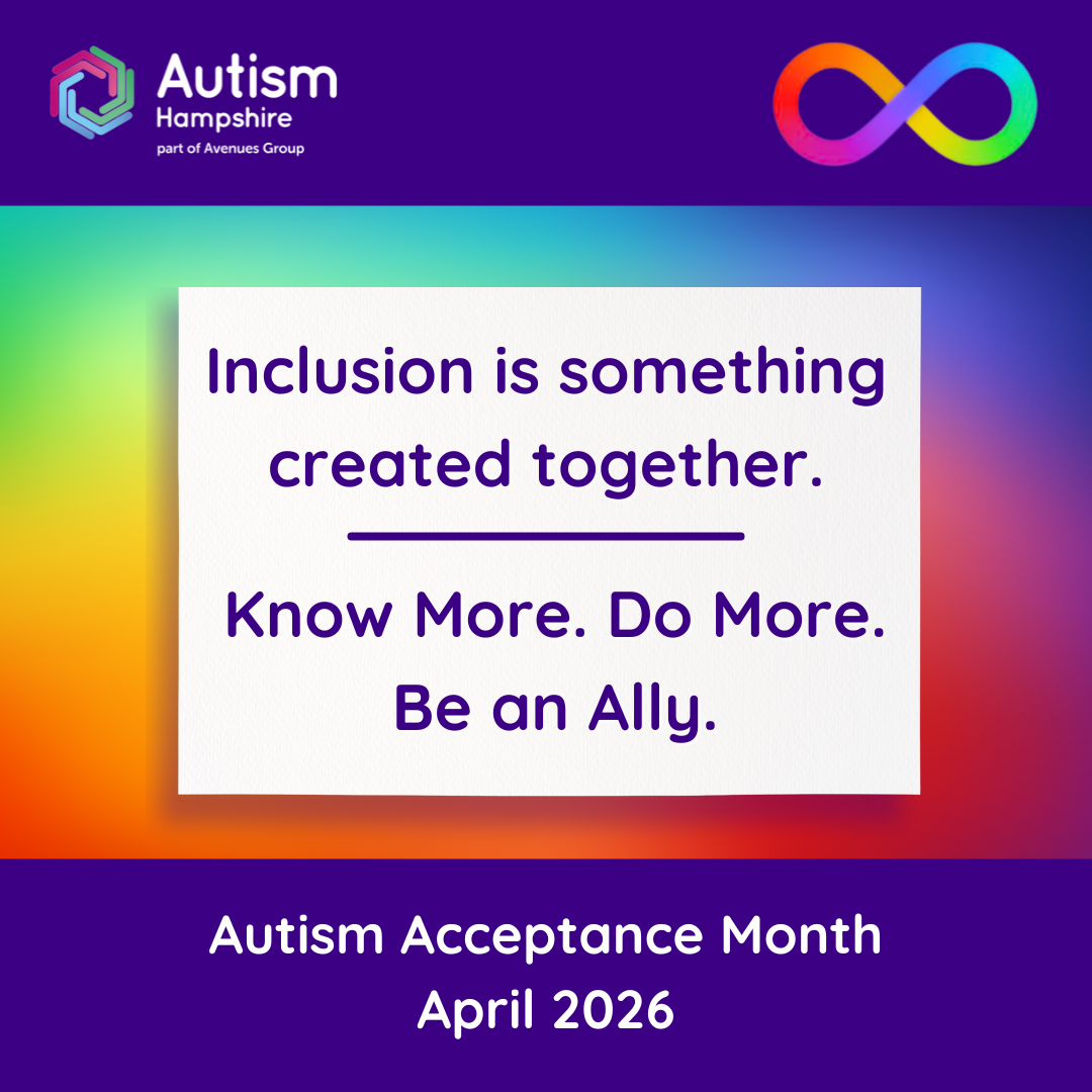 Graphic - Inclusion is something created together. Know More. Do More. Be an Ally.